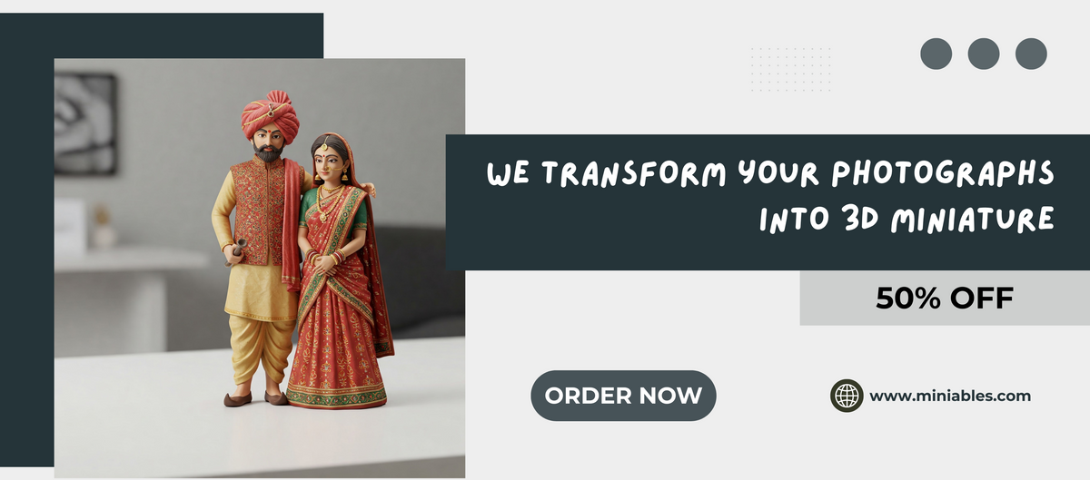 We transform your photographs into 3D miniatures